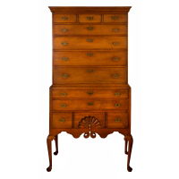 Lot 91: 18th C. New England Queen Anne Highboy