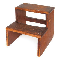 Lot 119: Shaker Hanger And Two-Step Stool