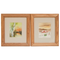 Lot 137: Two Watercolors