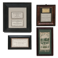 Lot 248: Framed Labels
