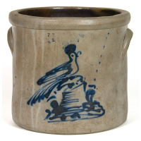 Lot 73A: 19th C. Stoneware Crock