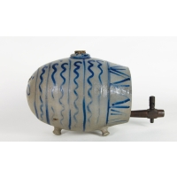 Lot 73: 19th C. Stoneware Rundlet