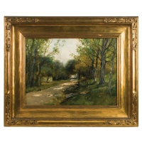 Lot 96: Oil on Board Landscape
