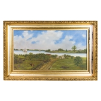 Lot 102: Early 20th C. Oil on Canvas
