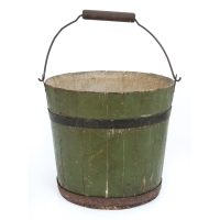 Lot 116D: 19th C. Hingham Bucket