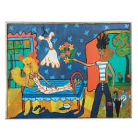 Lot 118: Oil Painting By Pegeen Vail Guggenheim