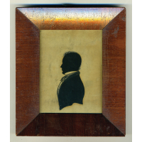 Lot 133: Two 19th C. Hollow-Cut Silhouettes