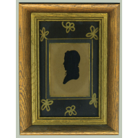 Lot 136: Three 19th C. Hollow-Cut Silhouettes