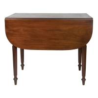 Lot 140: 19th C. Sheraton Drop Leaf Table