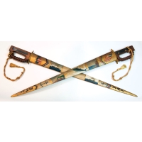 Lot 169: Sailor Carved Swordfish "Swords"