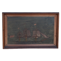 Lot 174: Mid 19th C. Ship Portrait