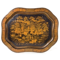 Lot 176: 19th C. Chinese Trade Tray