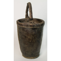 Lot 204: 19th C. Leather Fire Bucket