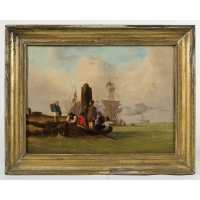 Lot 211: Two Small Harbor Scenes
