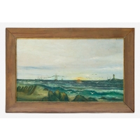 Lot 214: Early 20th C. Seascape