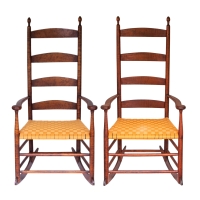 Lot 110: Two Rare Elder's Rocking Chairs