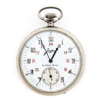 Lot 28: Airship Navigation Watch - Dial marked "A. Lunser, Berlin", and Elapsed Time Chronograph