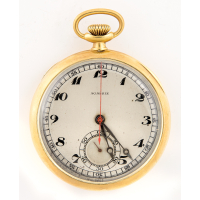 Lot 33: Agassiz Pocket Watch - Engraved "Roscoe Turner"