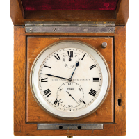 Lot 34: Ulysse Nardin Deck Chronometer - German Navy Kriegsmarine mark on back plate