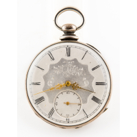 Lot 5: Tissot Pocket Watch - Engraved inside case "W.T. Sampson", Commander of the North Atlantic Squadron during the Spanish-American War