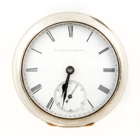 Lot 7: Howard Deck Watch - Engraved on back "U.S. Navy"