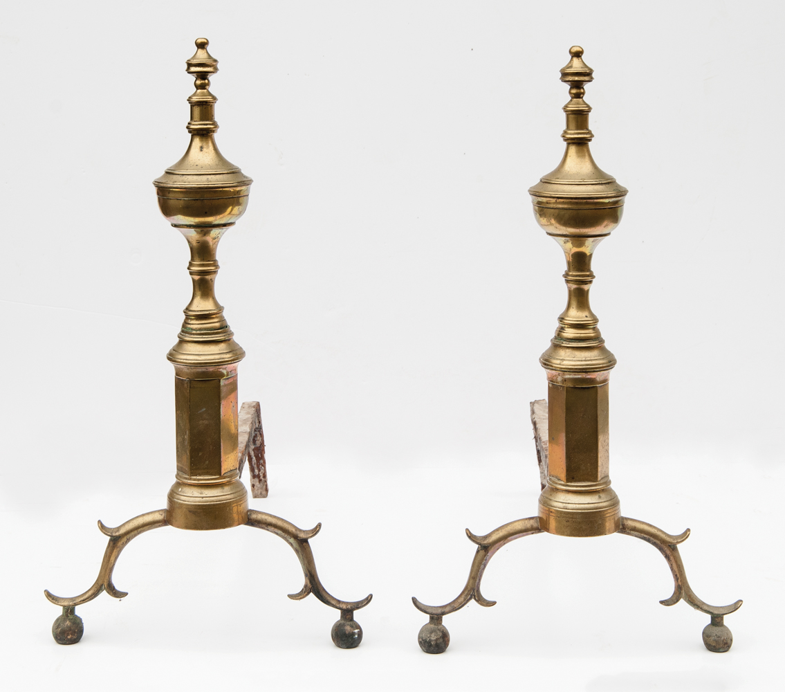 Lot 44: Early Tall 19th c. Fire Screen