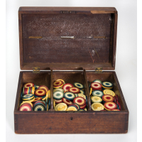 Lot 69: 19th c. American Poker Chips