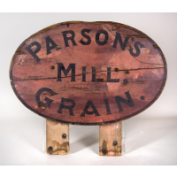 Lot 72: Early 20th c. Oval Mill Sign