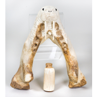 Lot 83: Carved Cribbage Board