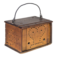 Lot 104: 18th/Early 19th c. New England Footwarmer