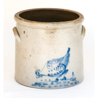 Lot 106: 19th c. Stoneware Crock