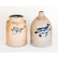 Lot 107: Two 19th c. Stoneware Pieces