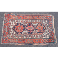Lot 123C: Persian Hamadan Scatter Rug