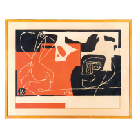 Lot 137A: Colored Lithograph, Le Corbusier