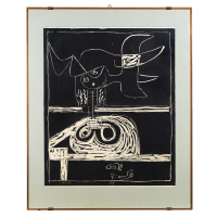Lot 137E: Two Black and White Lithographs, Le Corbusier