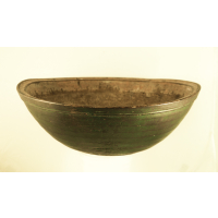 Lot 159: Early 19th c. Turned Wooden Bowl