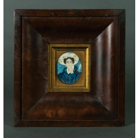 Lot 161: 19th c. Miniature Portrait