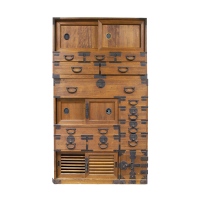 Lot 163: Japanese Two-Part Tonsu Chest