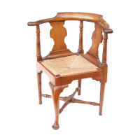Lot 180: 18th c. Queen Anne Corner Chair