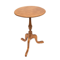 Lot 182: Early 19th c. Maple Tripod Candlestand