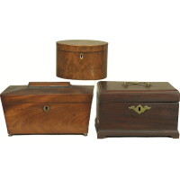 Lot 188A: Collection of Four Tea Caddie's