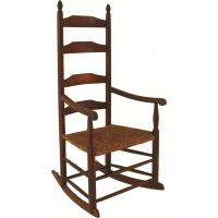 Lot 193: Two 18th c. New England Rocking Chairs