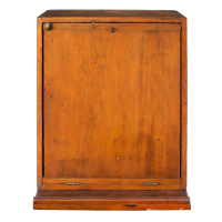 Lot 196: 19th c. Hanging Fall Front Desk Box