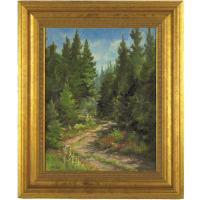Lot 197: Two Framed paintings of Forest Landscapes