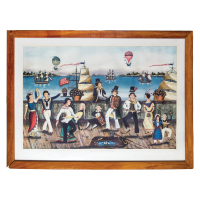 Lot 200: Two Colored Prints by Ralph Cahoon