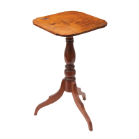 Lot 218: Early 19th c. Tip-Top Candlestand