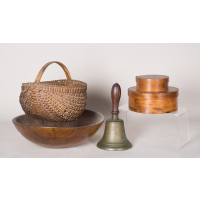 Lot 224: Five 19th c. New England Primitives