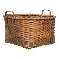 Lot 227A: 19th c. New England Work Basket