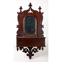 Lot 228: Late 19th c. Victorian Hanging Oval Mirror