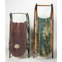 Lot 229: Two Late 19th c. Children's Sleds